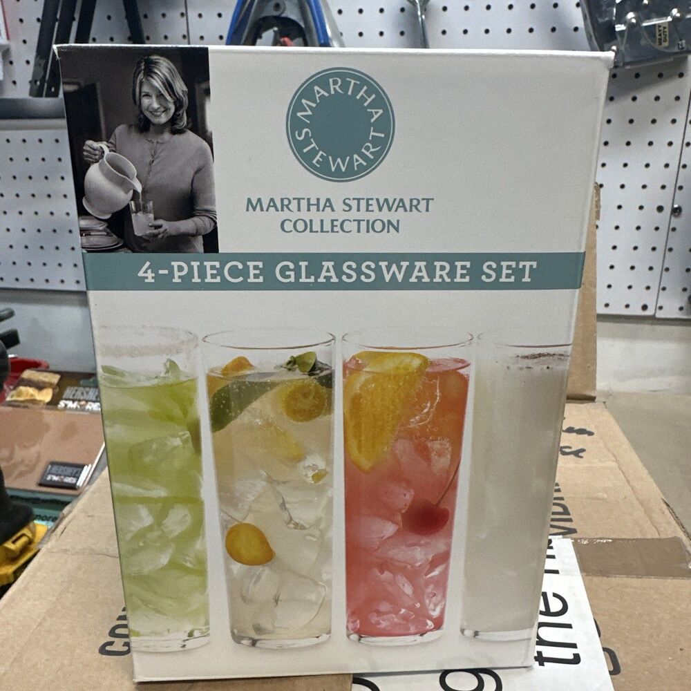 Martha Stewart Collection 4 Piece Recipe Glasses